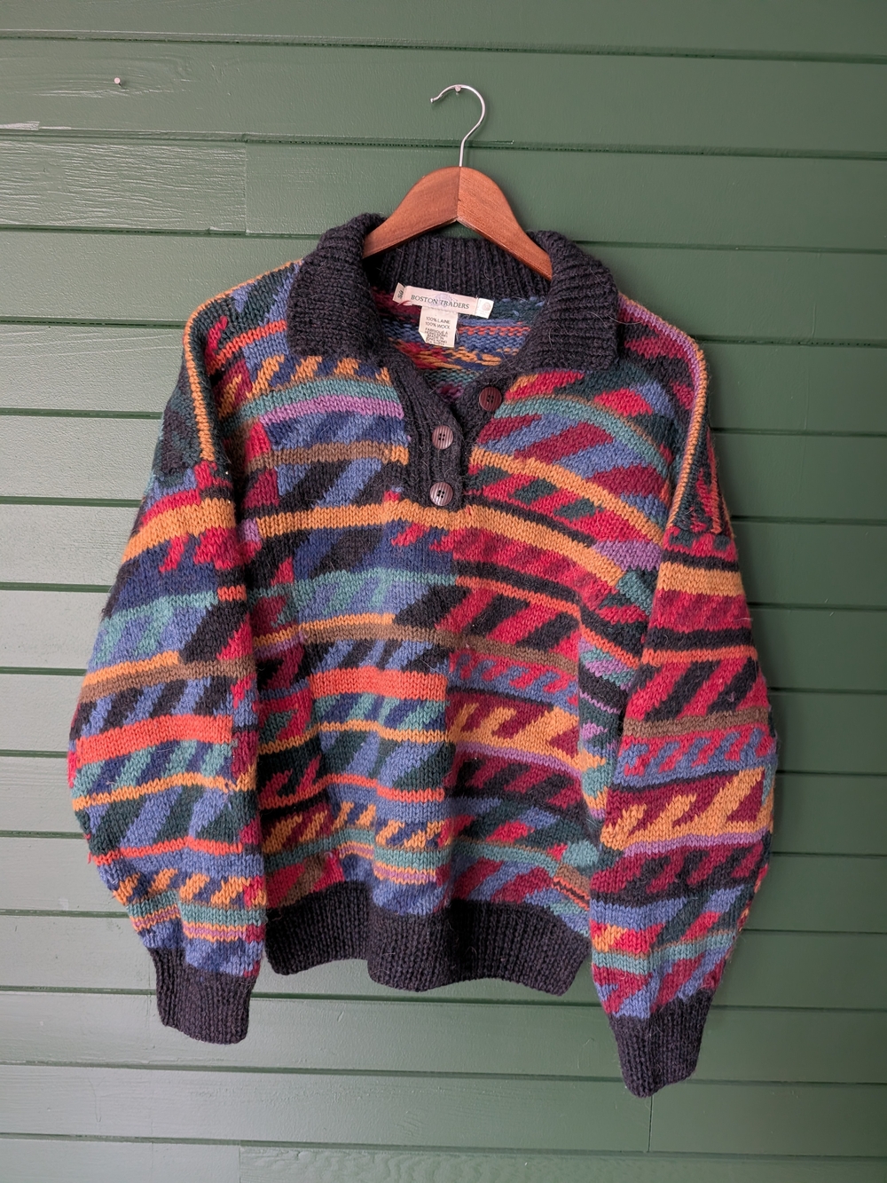 Boston Traders Vintage Geometric Sweater